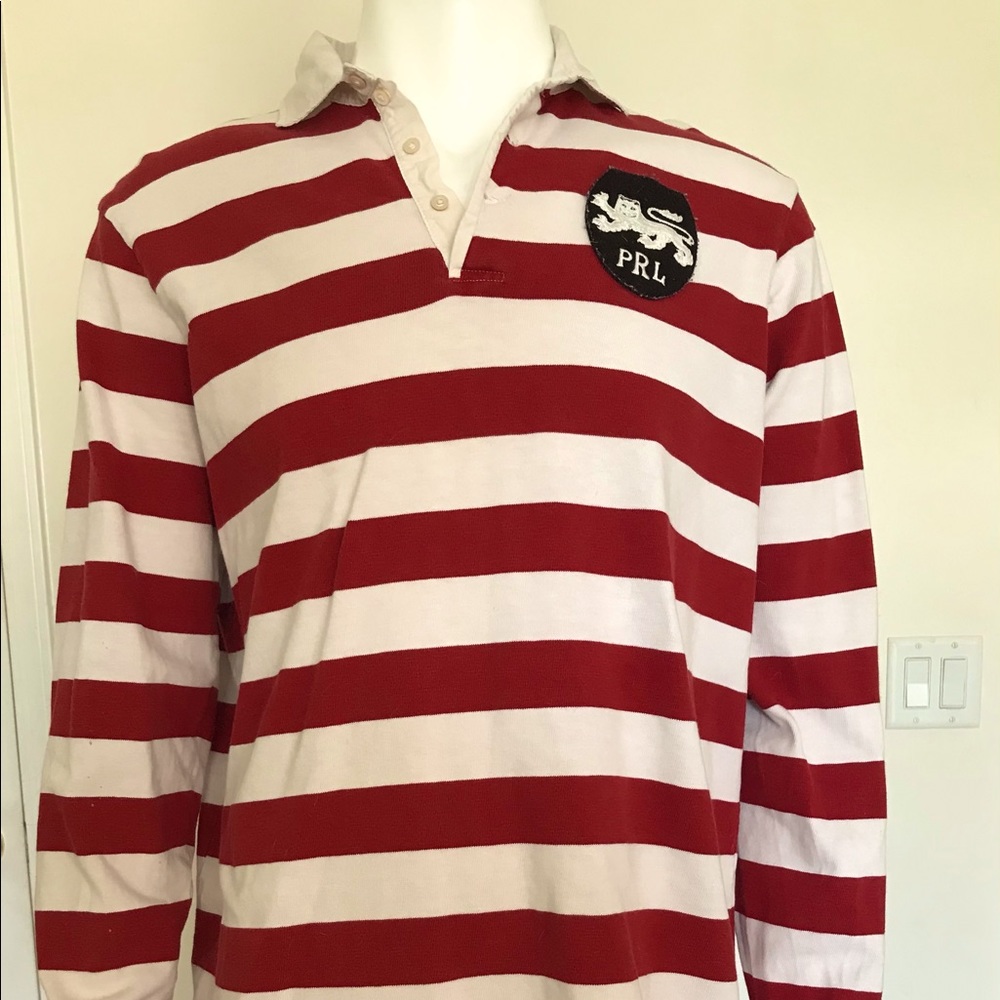 VINTAGE RALPH LAUREN MEN'S LONG SLEEVE POLO TOP XL